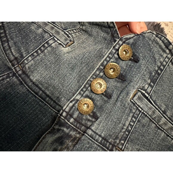Nique Brand Juniors Capri Jeans Size 5 High Rise Button Straight Leg - Picture 5 of 5